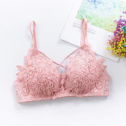 FLORAL LIGHT PADDED BRIDAL WEAR BRA